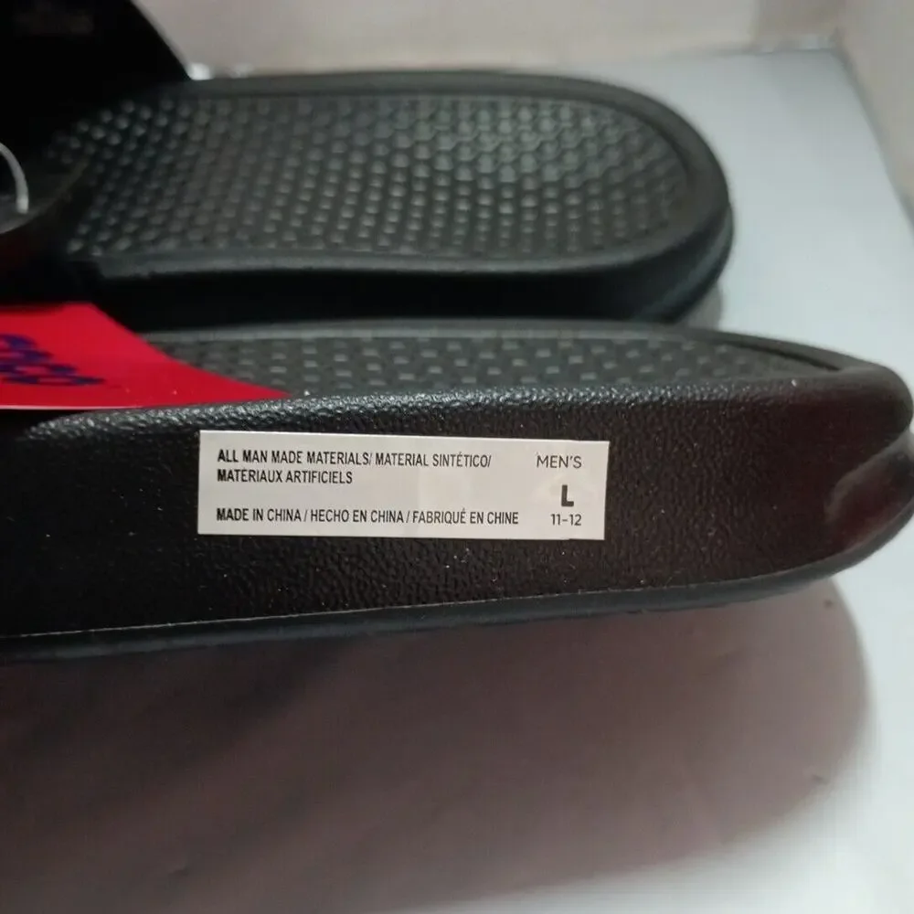 Washington Nationals FOCO Stripe Raised Slides Sandals Men’s‎ US M 11-12